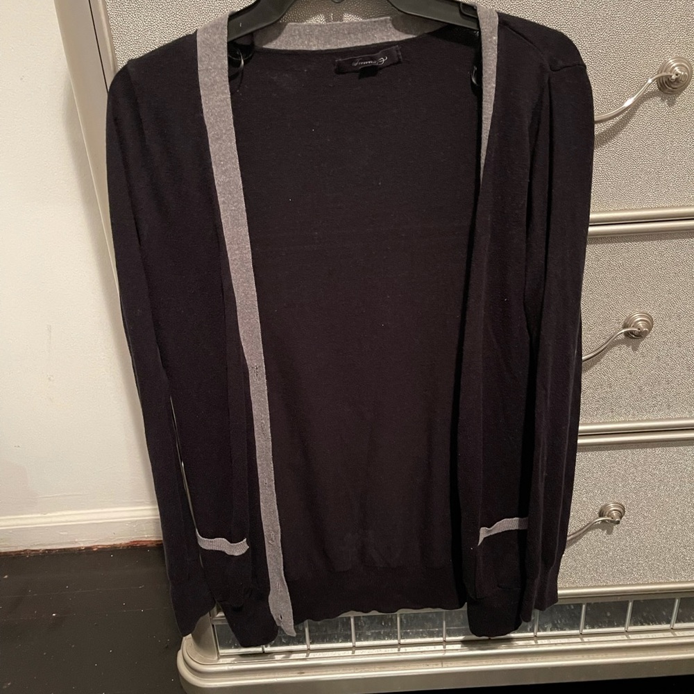 Black and grey cardigan